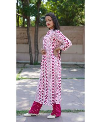 women printed crop top and pant with shurg || Party wear dress for women 3