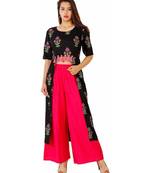 Women Crop top style kurti with palazzo set