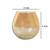 Lalhaveli Set of 3 Pcs Home Decorative Living Room Bedside Decor Crackle Glass Tea Light Candle Holder(Candle Included)