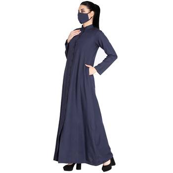 Mushkiya-Front Open Abaya Made in Poly Cotton Fabric 2