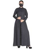 Mushkiya-Front Open Abaya Made in Poly Cotton Fabric