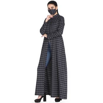 Mushkiya-Front Open Abaya Made in Poly Cotton Fabric 6