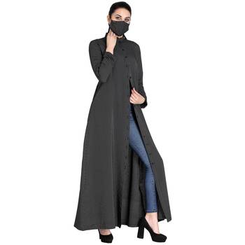 Mushkiya-Front Open Abaya Made in Poly Cotton Fabric 5