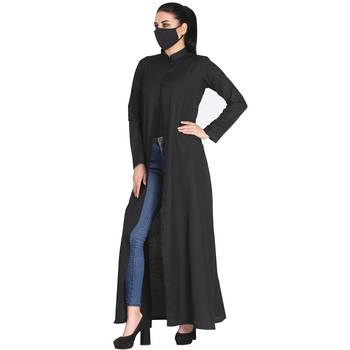 Mushkiya-Front Open Abaya Made in Poly Cotton Fabric 5