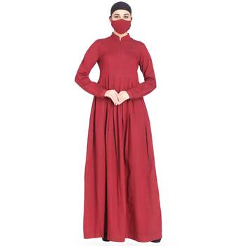 Mushkiya-Modest Dress In Abaya Fit Made In Cotton Fabric 1