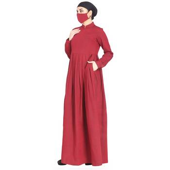 Mushkiya-Modest Dress In Abaya Fit Made In Cotton Fabric 3