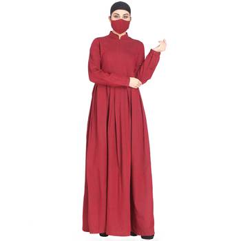 Mushkiya-Modest Dress In Abaya Fit Made In Cotton Fabric 4