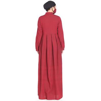Mushkiya-Modest Dress In Abaya Fit Made In Cotton Fabric 5
