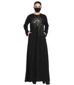 Mushkiya-Abaya Fit - Dress With Handwork Embellishments.