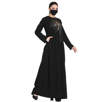 Mushkiya-Abaya Fit - Dress With Handwork Embellishments. 7