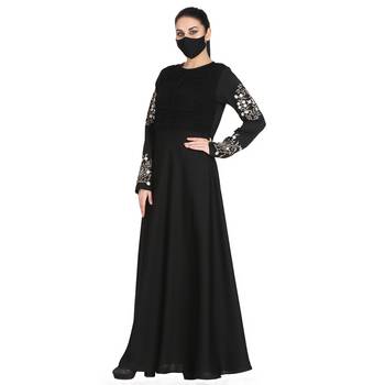 Mushkiya-Designer Dress In Abaya Fit With Embroidery. 3