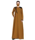 Mushkiya-Abaya Fit - Dress With Handwork Embellishments.
