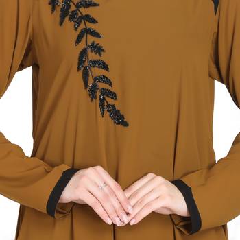 Mushkiya-Abaya Fit - Dress With Handwork Embellishments. 4