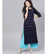 Women Printed Rayon Straight Kurta palazzo set