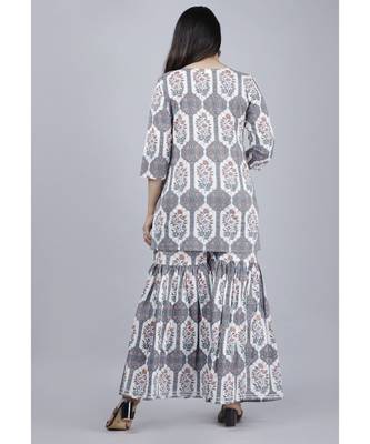 Women Kurta and Sharara Set with dupatta 2