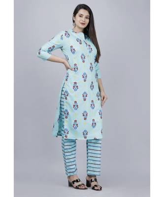 Women's cotton kurta and palazoo  set 4