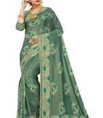 Women  Rich Terry Jequard Cloth Saree With Blouse