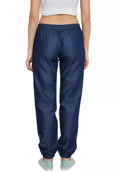 Navy-blue plain denim trousers