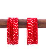 Red bangles-and-bracelets