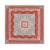 Hand painted Wooden Square Low High Stool Corner Table Footstool Chowki Bajot (11 X 11 X 6 Inch)