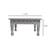 Hand painted Wooden Square Low High Stool Corner Table Footstool Chowki Bajot (11 X 11 X 6 Inch)