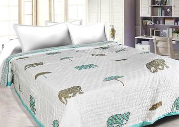 100% Cotton Jaipuri Blanket Double Size Multi color Razai Quilts  5