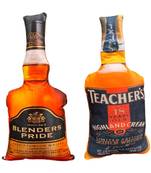 Pack Of 2 Microfiber Filled Cushions (Teachers & Blenders Pride) 12X8 inches