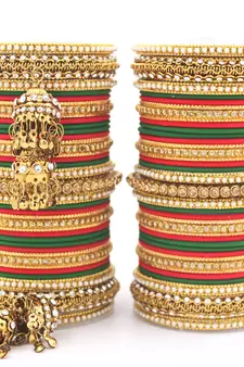 Red bangles-and-bracelets