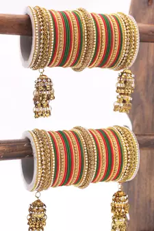 Red bangles-and-bracelets