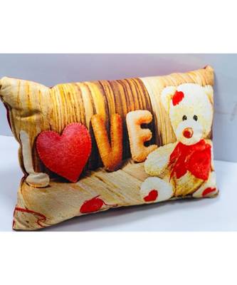 JMK Microfiber Filled Pillow (Teddy Bear ) 1