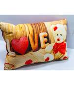 JMK Microfiber Filled Pillow (Teddy Bear )