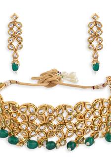 Designer Kundan Choker Necklace Set