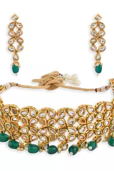 Designer Kundan Choker Necklace Set