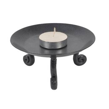Home Decorative Table Top Living Room Bedroom Decor Tea Light Candle Holder Wrought Iran 2X4.5 Inch (Candle Included) 2