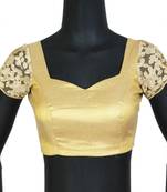 Gold dust. Tissue readymade-blouse