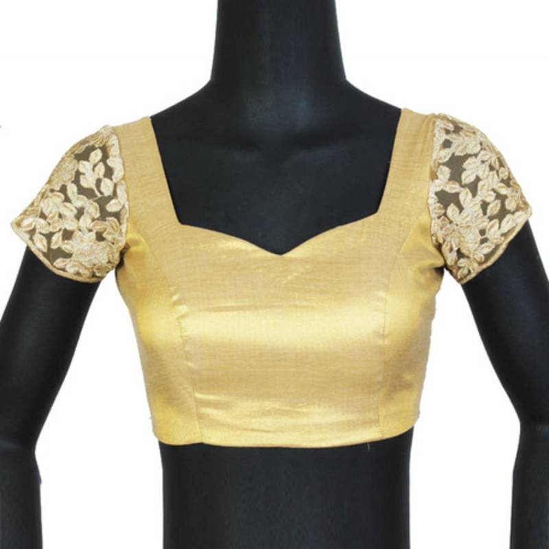 Gold dust. Tissue readymade-blouse