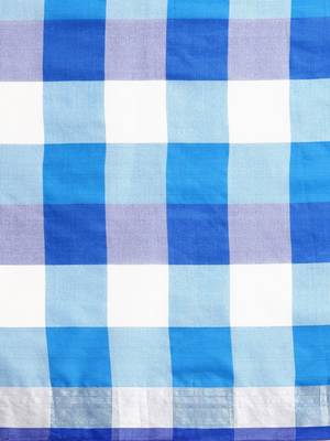 Blue woven blended cotton saree with blouse 3