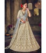 Embroidered Silk Lehenga Choli With Net Dupatta With Unstiched Blouse