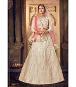 Embroidered Silk Gotta Patti Lehenga Choli With Net Dupatta With Unstiched Blouse