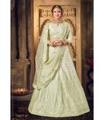 Embroidered Silk Gotta Patti Lehenga Choli With Net Dupatta With Unstiched Blouse