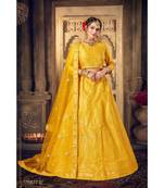 Embroidered Silk Gotta Patti Lehenga Choli With Net Dupatta With Unstiched Blouse