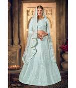 Embroidered Silk Gotta Patti Lehenga Choli With Net Dupatta With Unstiched Blouse