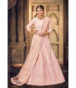 Embroidered Silk Gotta Patti Lehenga Choli With Net Dupatta With Unstiched Blouse