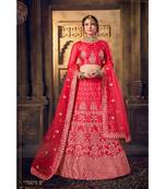 Embroidered Silk Gotta Patti Lehenga Choli With Net Dupatta With Unstiched Blouse
