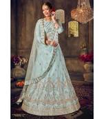 Embroidered Silk Gotta Patti Lehenga Choli With Net Dupatta With Unstiched Blouse