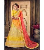 Embroidered Silk Gotta Patti Lehenga Choli With Net Dupatta With Unstiched Blouse