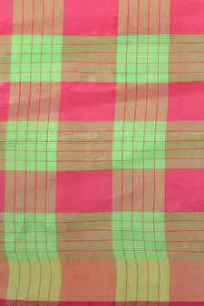 Green woven art silk saree with blouse
