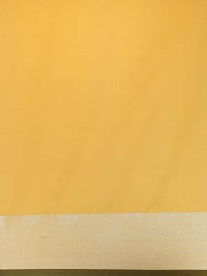 Yellow woven blended cotton saree with blouse 3