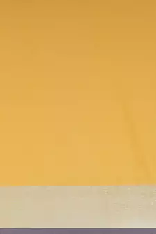 Yellow woven blended cotton saree with blouse