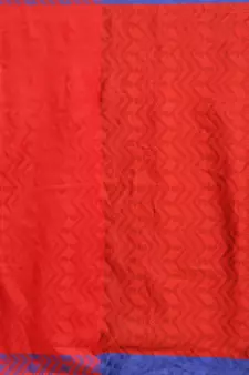 Blue woven art silk saree with blouse